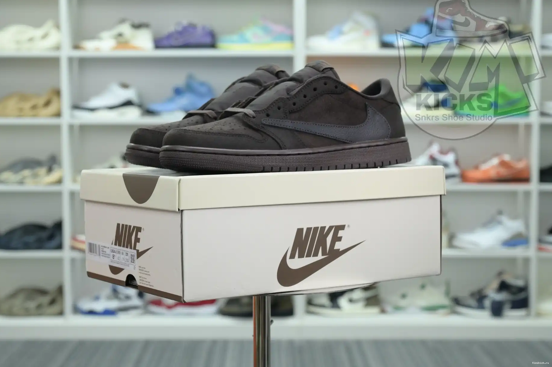 Air 1 x Jordan OG“Velvet Scott Kimikick Brown” Jordan Low Travis 0403